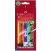 Creioane colorate 12 culori cu guma