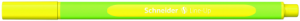 Liner SCHNEIDER Line-Up, rubber grip, varf fetru 0.4mm - galben auriu