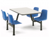 Mobilier de cantina: masa+4 scaune rotative, culoare