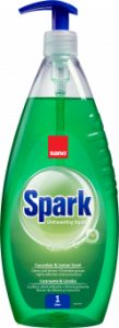 Detergent lichid pentru degresarea vaselor,1L,SANO SPARK CASTRAVETE si LAMAIE