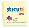 Notes autoadeziv extra-sticky 76 x 76mm, 90 file, stick"n - galben