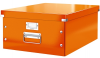 Cutie arhivare 369 x 200 x 484 mm, LEITZ Click & Store, carton laminat - portocaliu