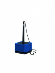 Pix cu lantisor si suport pentru birou HAN iLine - albastru lucios/negru lucios