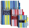 Project Book A4, 125 file 80g/mp, cu spirala dubla, coperti PP, PUKKA Stripes - dictando
