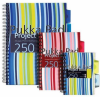 Project Book A5, 125 file 80g/mp, cu spirala dubla, coperti PP, PUKKA Stripes - dictando