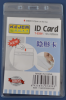 Buzunar pvc, pentru id carduri, 128 x  91 mm, vertical, 10 buc/set,