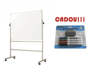 TABLA MAGNETICA SMART PE STAND MOBIL 120X180 cm (calitate Premium 3 ani garantie)+CADOU! (Set 4 markere+burete)