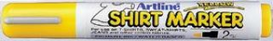 T-Shirt marker ARTLINE, corp plastic, varf rotund 2.0mm - galben