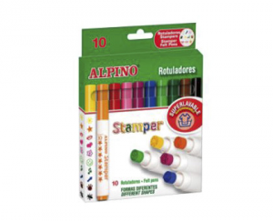 Marker pentru colorat ARTLINE Stix, varf flexibil (tip pensula), lavabil, 12 buc/set
