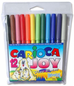 Markere Carioca Joy, varf 2 mm, 12 culori/set