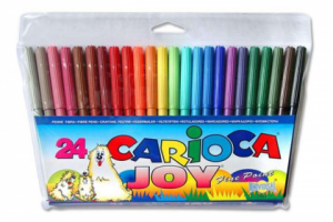 Markere Carioca Joy, varf 2 mm, 18 culori/cutie