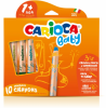 Creioane colorate, 3 in 1, 10 culori/cutie, carioca