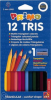 Creioane colorate morocolor maxi, 3 mm diametru, 12