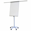 Flipchart magnetic cu brate si roti 106 x 68 cm