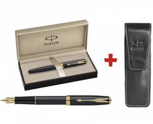 SET STILOU PARKER SONNET MATTE NEGRU GT+ETUI PARKER, Economic Black