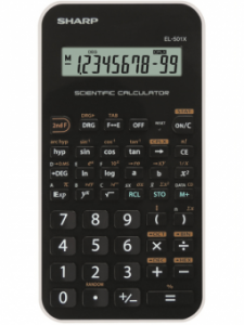 Calculator stiintific, 10 digits, 131 functiuni, 144 x  75 x 10 mm, SHARP EL-501XBWH - negru/alb