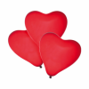 Baloane forma inima rosie, calitate helium, biodegradabile, set 4