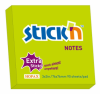Notes autoadeziv extra-sticky 76 x 76mm, 90 file, stick"n - verde neon