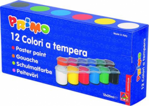 Tempera speciala Primo Morocolor, 12 culori, standard