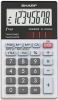 Calculator de buzunar, 8 digits, 105 x 60 x  8 mm, SHARP EL-W200GGY - gri