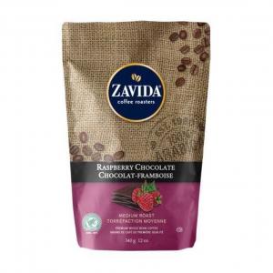 Zavida Raspberry Chocolate cafea boabe cu aroma de zmeura si ciocolata 340g