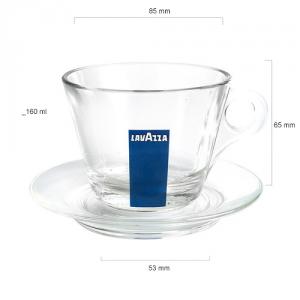 Cesti Sticla Cappuccino Lavazza (set 6 buc)