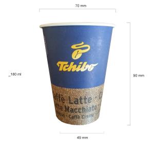 Pahare automate carton Tchibo 2 (set 50 buc)