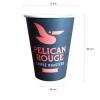 Pelican rouge pahare automate carton 180 ml bax 2250