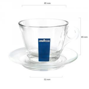 Lavazza cesti sticla Cappuccino si farfurii set 6 buc