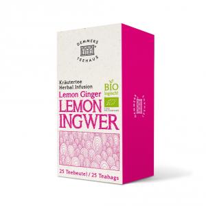 Demmers Lemon Ginger Bio Quick-T ceai aromat cutie 25 plicuri
