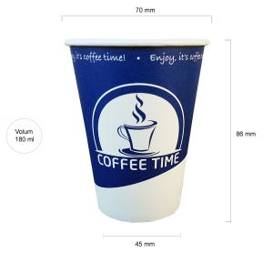 Coffee Time 7oz pahare automate carton bax 2250 buc
