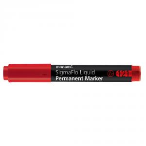 Marker permanent varf tesit SigmaFlo Monami 121 rosu