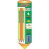 Creioane colorate fluorescente, 6 culori/blister + ascutitoare,