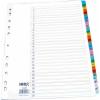 Index carton numeric 1-31, A4, alb cu margine pp color, Mylar OPTIMA