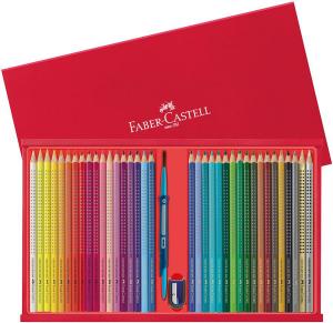 Creioane colorate acuarela cu pensula FABER-CASTELL
