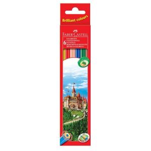 Creioane colorate in cutie carton FABER-CASTELL