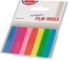 Notes index plastic 12 x 45 mm, 8 culori x  20 file