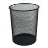 Cos metalic mesh, pentru hartii, 19 litri, negru,