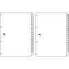 Index carton numeric 1-20/20-1,reversibil, A4, alb Easy Move KANGARO