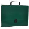 Servieta din carton laminat, A4/5cm, cu inchidere si maner, Office Products Culoare: Verde