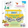 Carte educativa Vehicles Parade, Tracing Work Book STICK'N