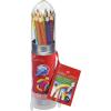 Set cadou racheta si creioane colorate grip si