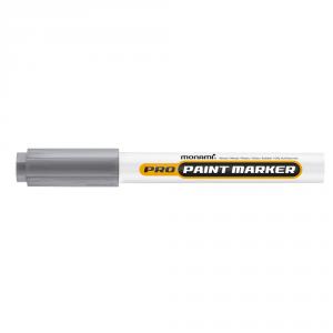 Marker cu vopsea 2 mm Monami Pro Paint argintiu