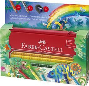 Set Cadou desen si pictura colour Grip Jungle FABER-CASTELL