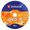 Dvd-r printabil 10 buc/bulk verbatim