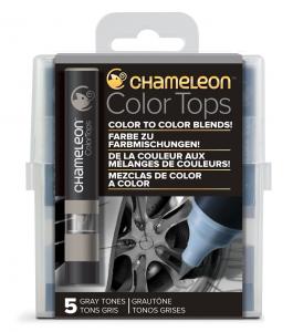 Marker Color Tops Gray, 5/set, CHAMELEON