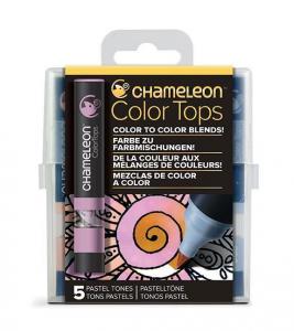 Marker Color Tops Pastel, 5/set, CHAMELEON