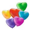 Baloane mini forma inima diverse culori