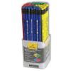Creion grafit diverse culori mate, cu guma, duritate HB ADEL