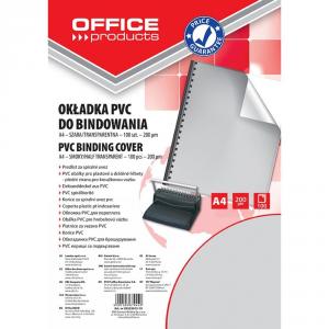 Coperta plastic PVC, 200 microni, A4, 100/top Office Products Culoare: Albastru transparent